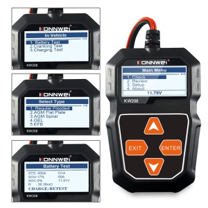 kit complet konnwei kw208 cu ambalaj, tester si cabluri