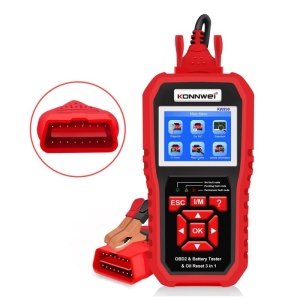 Tester auto KONNWEI KW890 cu cablu OBD2 si husa protectie