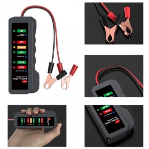 Techstar® autós akkumulátor és generátor tesztelő,12V - Img 5