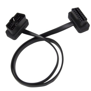 Cablu prelungitor OBD2 auto Techstar 60cm cu conector unghiular