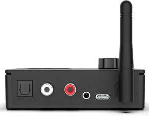 Techstar® DAC 192KHz digitális-analóg hangkonverter Bluetooth 5.4-gyel és távirányítóval, optikai bemenetekkel, RCA kimenetekkel és 3,5 mm-es jack csatlakozóval