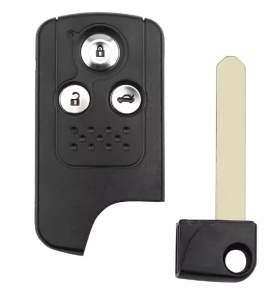 Techstar 3 gombos autókulcs-burkolat, kompatibilis a 2013–2015-ös Honda CR-V-vel – közelségi érzékelő, HON66 penge
