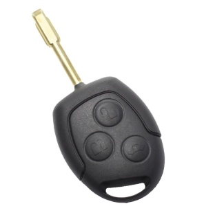 Techstar 3 gombos autókulcstartó elemtartóval Ford Mondeo-hoz – kompatibilis a 2001–2007-es modellekkel