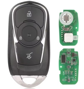 Techstar 3 gombos, teljesen programozható autókulcs HYQ4EA 433,92 MHz-es intelligens távirányító ID46 chippel Opel Astra K Insignia-hoz, feldolgozatlan penge
