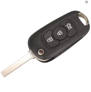 Carcasa cheie auto Techstar tip flip 3 butoane cu lama SX9 pentru Opel Astra K 2015-2019 vedere cu lama deschisa