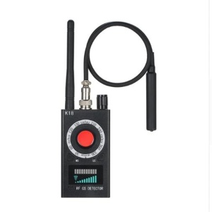 Detector aparate spionaj Techstar K18 vedere frontala cu antena si cablu
