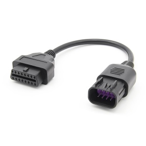 Conector OBD2 16 pini female low-profile, adaptor catre 8 pini Polaris