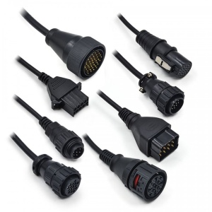 Techstar OBD2 kábel adapter szett, 8 db, különböző márkákhoz, teherautókhoz
