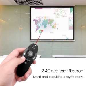 Techstar Vezeték nélküli Távirányító, Prezentációhoz, Lézeres mutatóval, Diavetítő gombokkal, USB - Img 6
