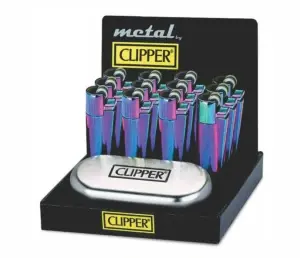 Brichetele Clipper Metal CP11 Mixed Icy Colors - Display 12 bucăți