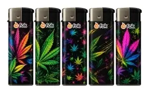 Brichete Fok Midi Neon Leaves - Display 50 bucăți