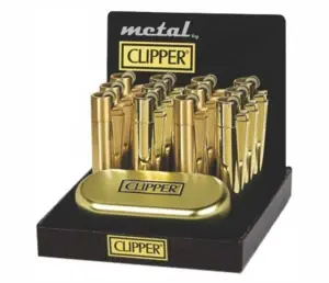 Brichetele Clipper Metal CP11 Shine & Matt Gold - Display 12 bucăți