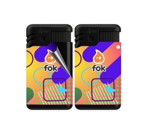 Brichete Fok Premium personalizate cu autocolant