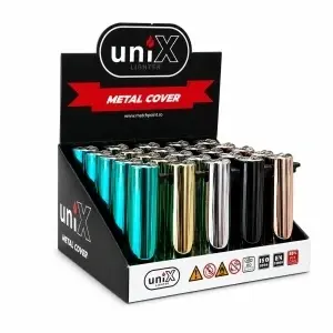 Brichetele Unix Metal Cover Glossy - Display 25 bucăți