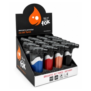 Brichetele Fok Jet Torch Antivânt - Display 12 bucăți
