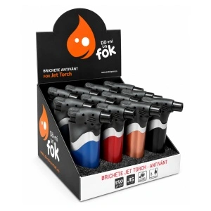Brichetele Fok Jet Torch Antivânt - Display 12 bucăți