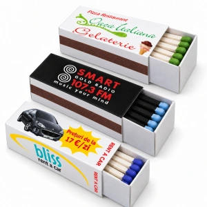 Chibrituri Pătrate BX6 Personalizate - aprox. 25 bețe