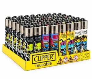Brichetele Clipper Classic Micro CP22 Skull Pop - Display 48 bucăți