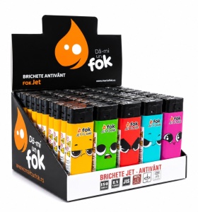 Brichetele Fok Jet Flame Antivânt Colecții - Display 50 bucăți