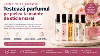 Mostre și decanturi de parfum originale: ghid complet de alegere