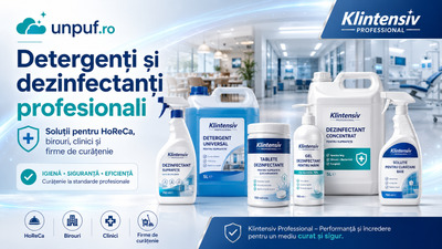 Detergenți și dezinfectanți profesionali: ghid pentru HoReCa, firme și instituții