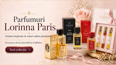 Descoperă parfumuri Lorinna Paris pentru femei, bărbați și unisex, seturi cadou premium și arome potrivite pentru fiecare stil.