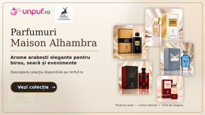 Descoperă parfumuri Maison Alhambra pentru damă, bărbați și unisex, recomandări pentru birou, costum, seară și evenimente.
