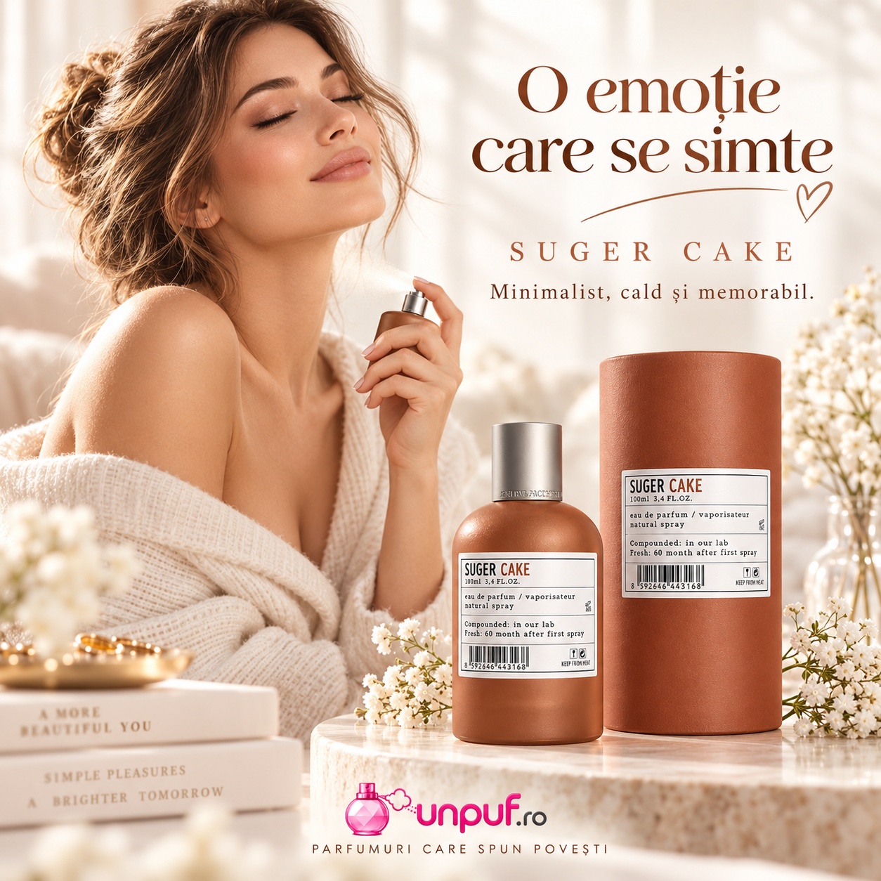 Aro-Fac Cake Suger parfum unisex gurmand dulce și memorabil pentru momente cozy