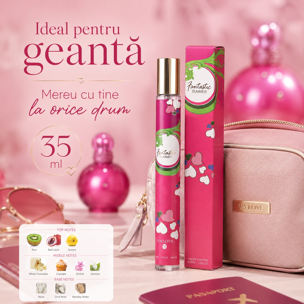 Fantastic Summer 35 ml ideal pentru geantă mereu cu tine la orice drum