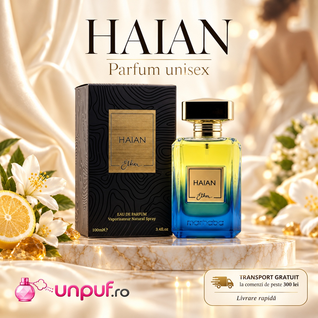Haian Ether x Marhaba parfum unisex cu transport gratuit la comenzi eligibile UnPuf