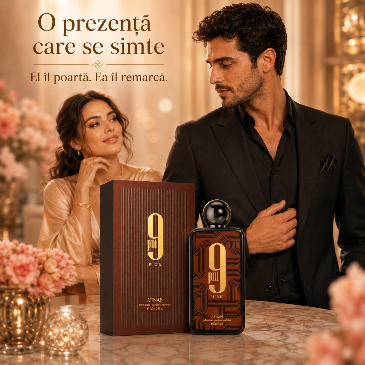 Afnan 9 PM Elixir parfum bărbătesc intens pentru o prezență elegantă care se simte