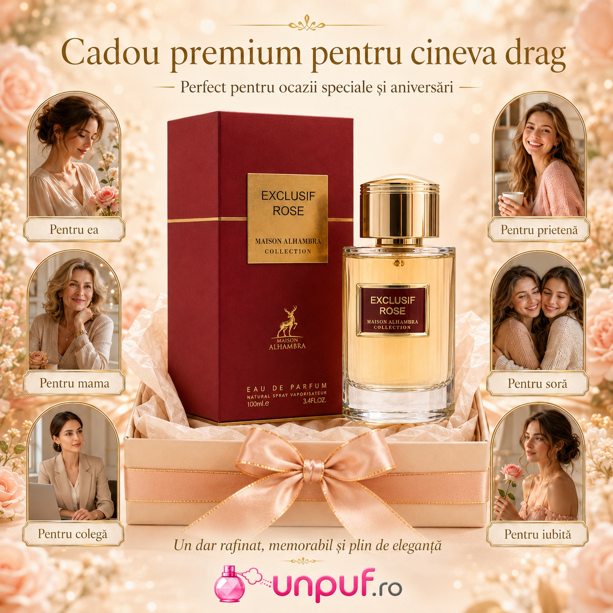 Alhambra Exclusif Rose cadou premium pentru mamă soră prietenă iubită sau colegă
