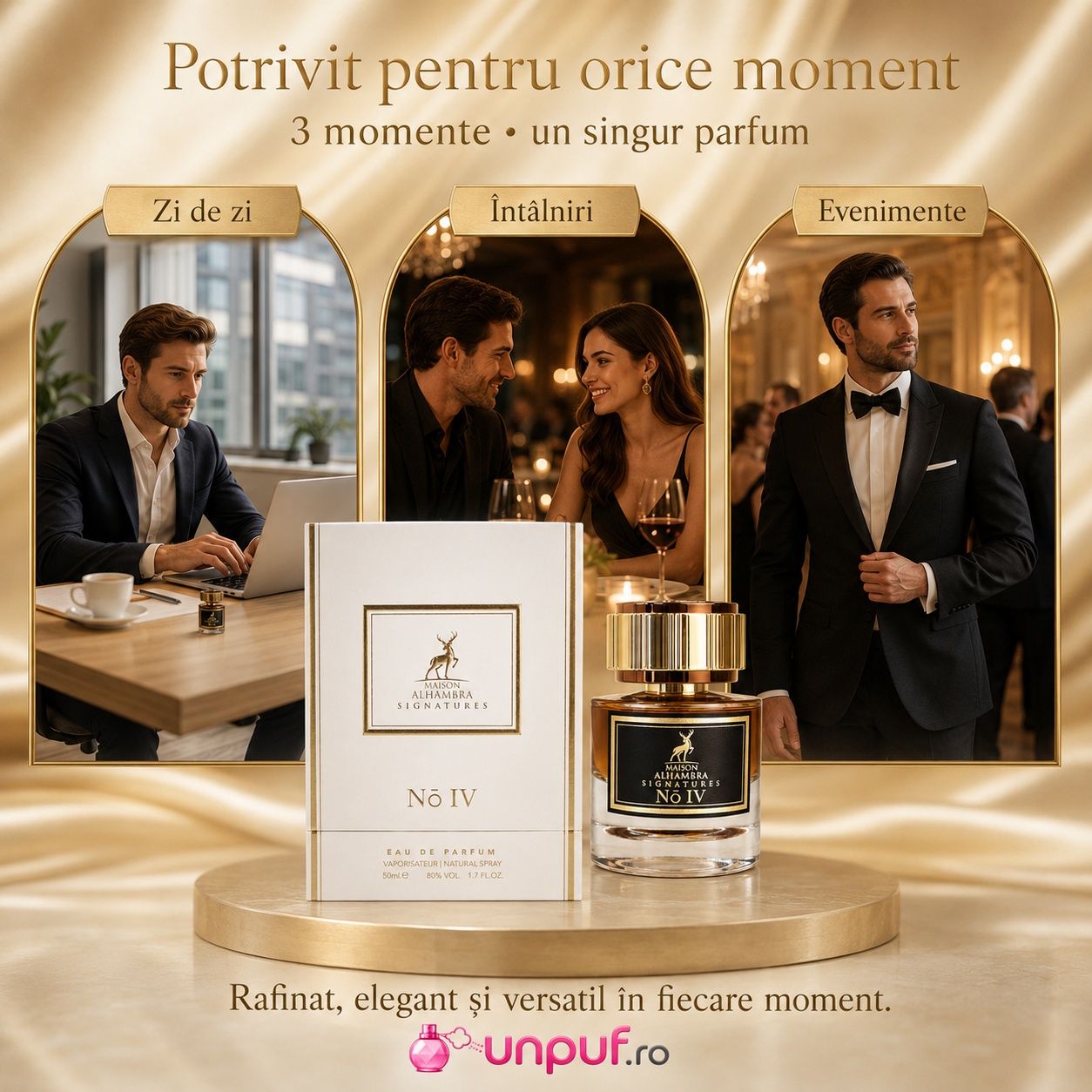 Alhambra Signatures No. IV parfum potrivit pentru zi de zi &icirc;nt&acirc;lniri evenimente și seară