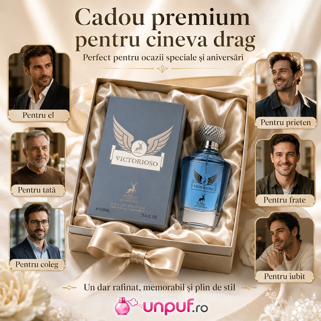 Alhambra Victorioso cadou premium pentru bărbat iubit soț tată frate prieten sau coleg