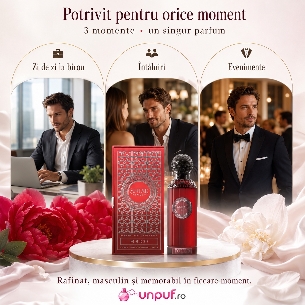 Anfar 1950 Fuoco potrivit pentru zi de zi la birou, întâlniri și evenimente elegante