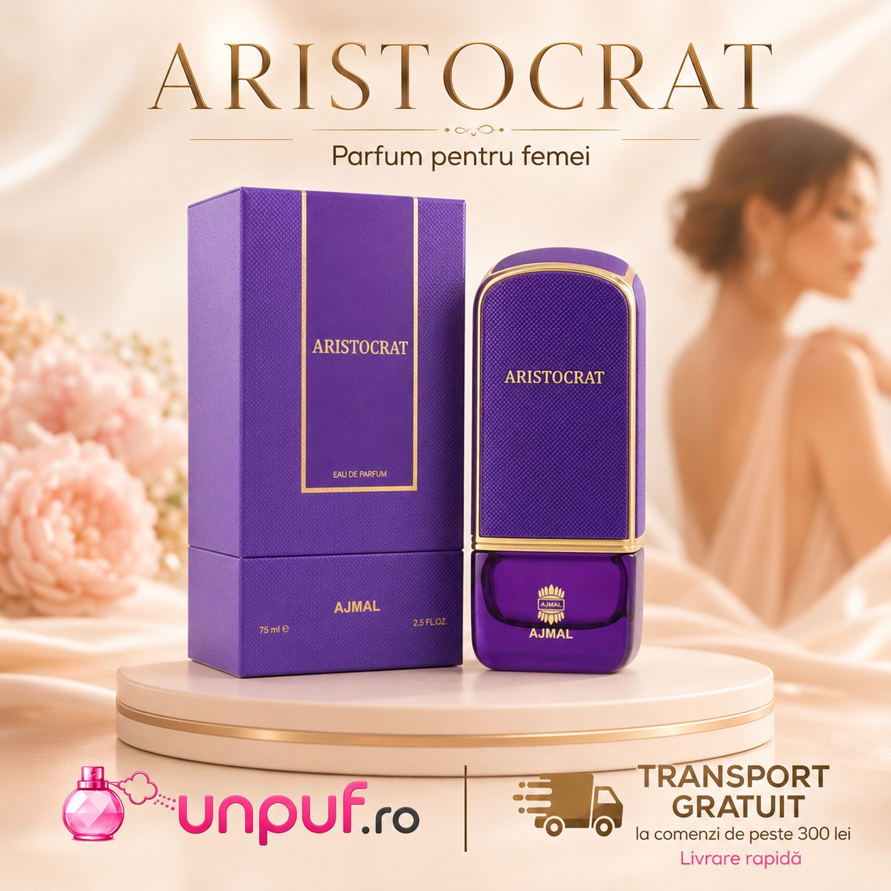 Ajmal Aristocrat Her parfum pentru femei disponibil pe unpuf.ro cu transport gratuit peste 300 lei