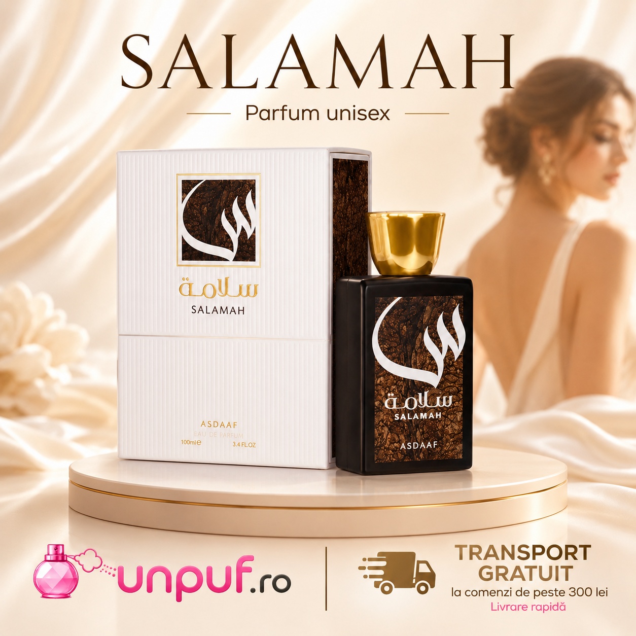 Parfum Asdaaf Salamah pentru femei, aromă elegantă, misterioasă și rafinată