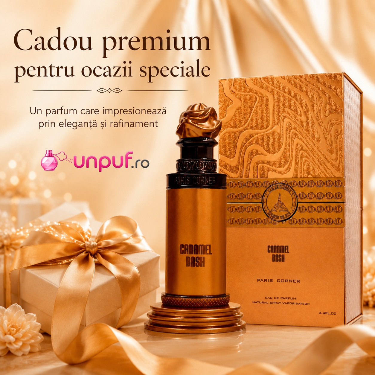 Caramel Bash Paris Corner cadou premium pentru ocazii speciale cu parfum elegant și rafinat