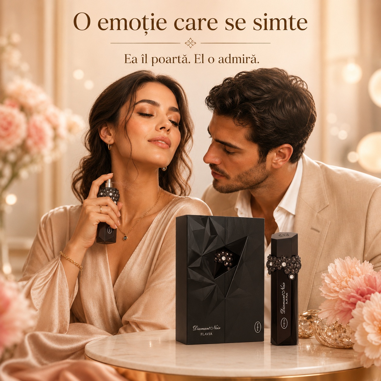 Flavia Diamant Noir o emoție care se simte, parfum elegant, rafinat și memorabil