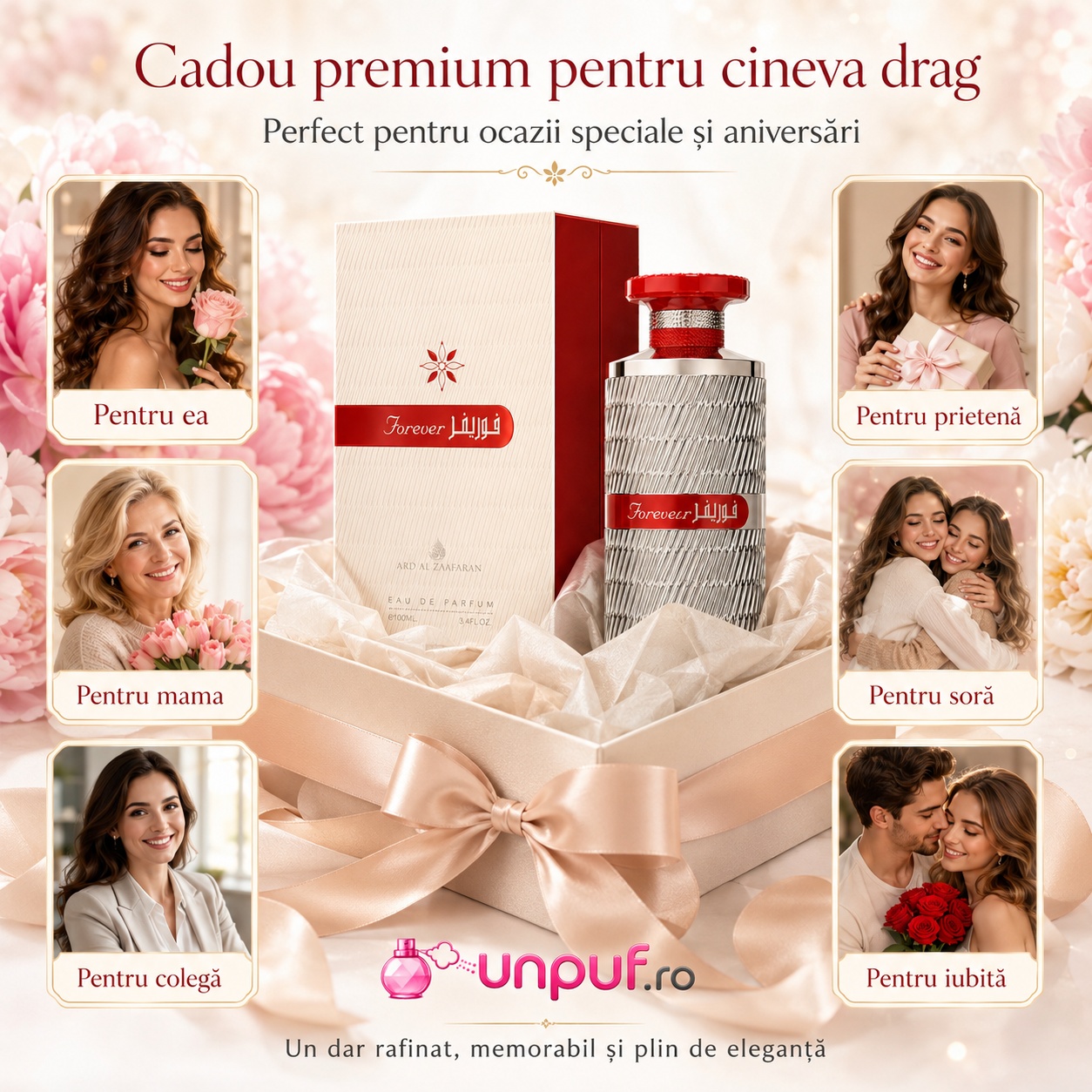 Forever Silver Ard Al Zaafaran cadou premium pentru ea, mamă, prietenă, soră, colegă sau iubită