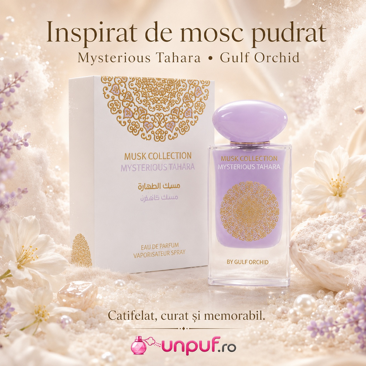 Gulf Orchid Mysterious Tahara inspirat de mosc pudrat, curat, catifelat și memorabil