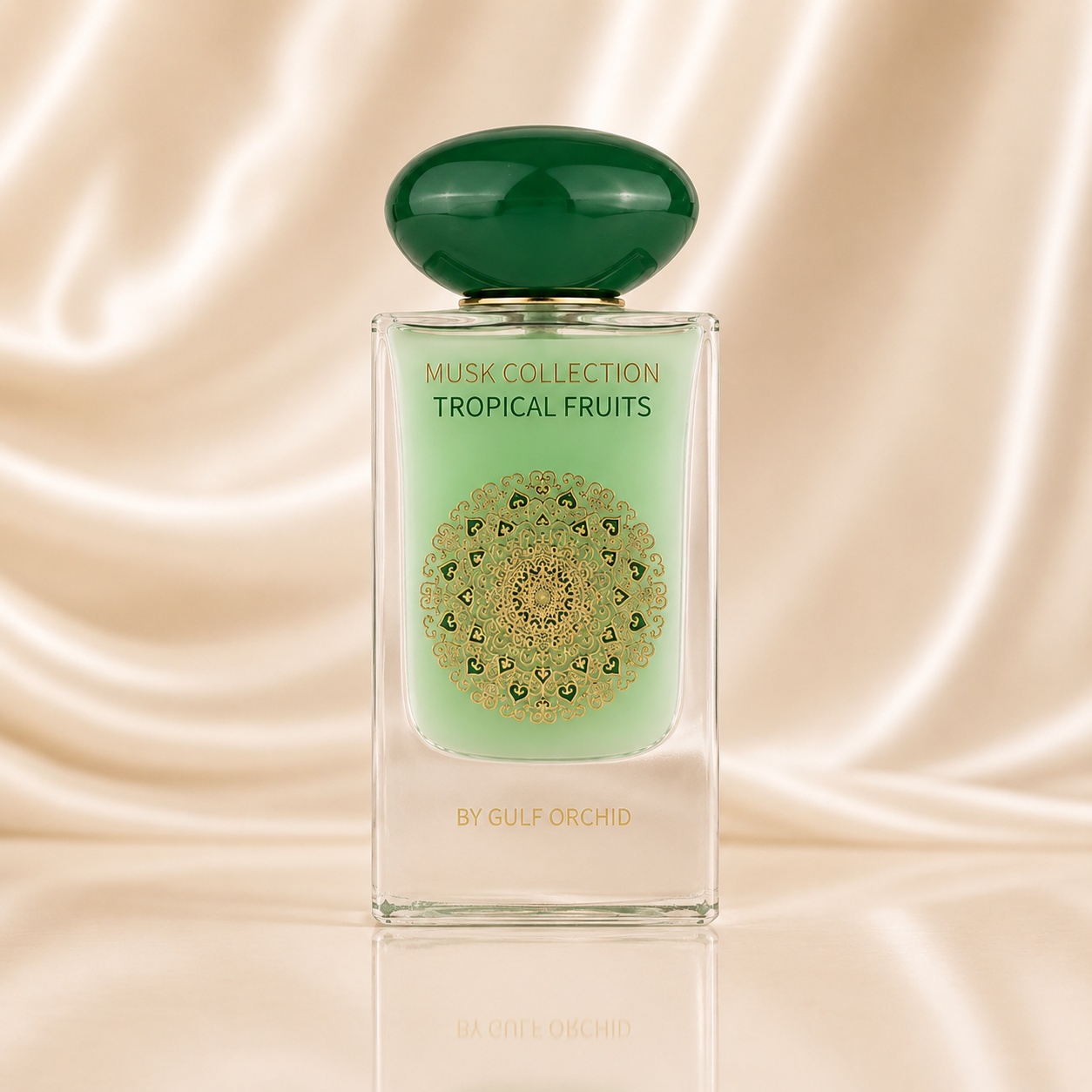 Sticlă Gulf Orchid Tropical Fruits, parfum arabesc unisex verde, floral și moscat