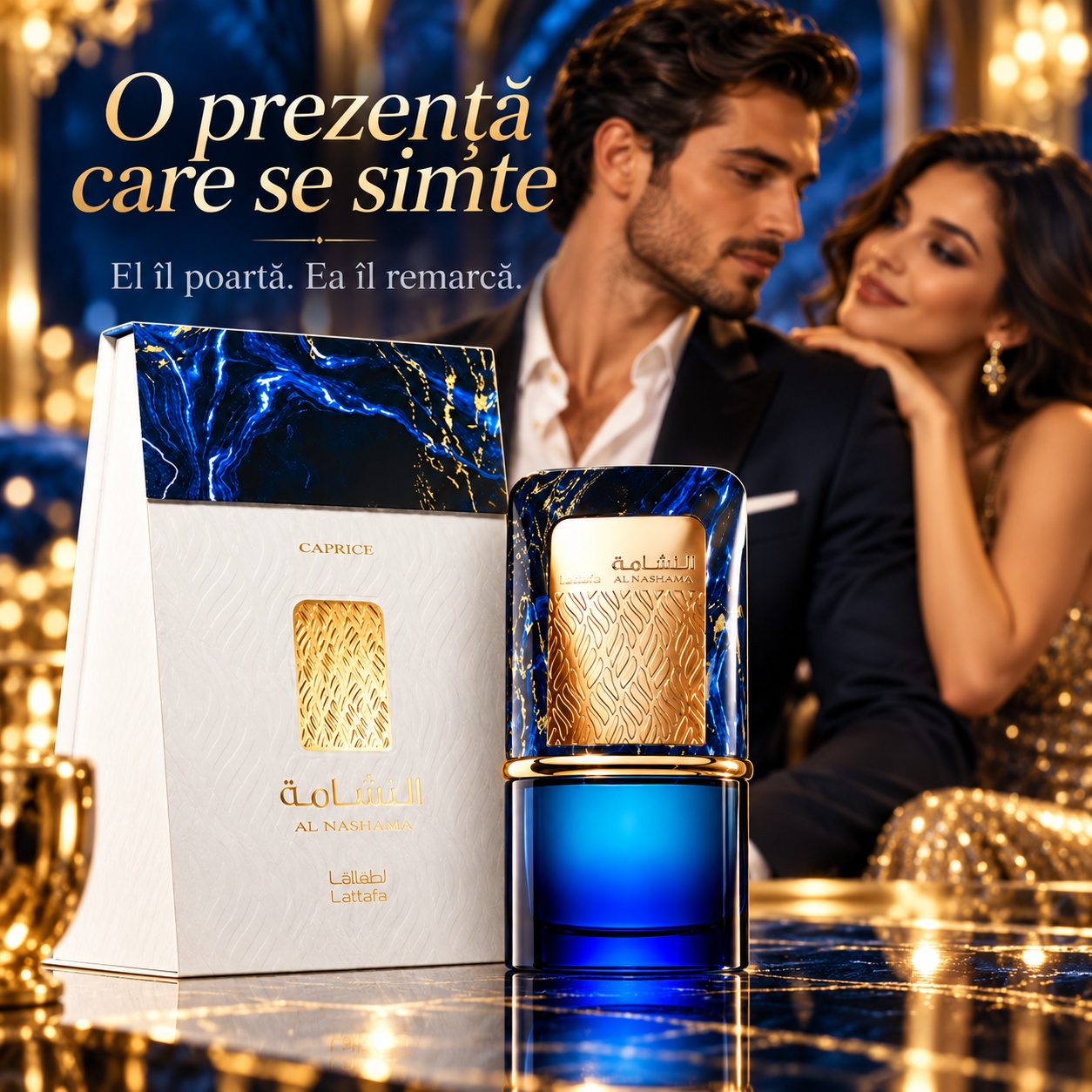 Lattafa Al Nashama Caprice o prezență care se simte parfum elegant pentru bărbați