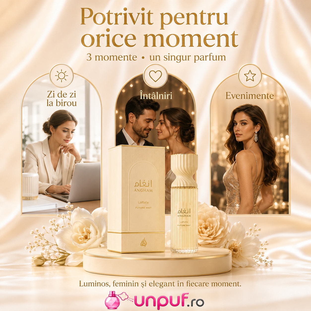 Lattafa Angham Mist potrivit pentru zi de zi la birou, întâlniri și evenimente