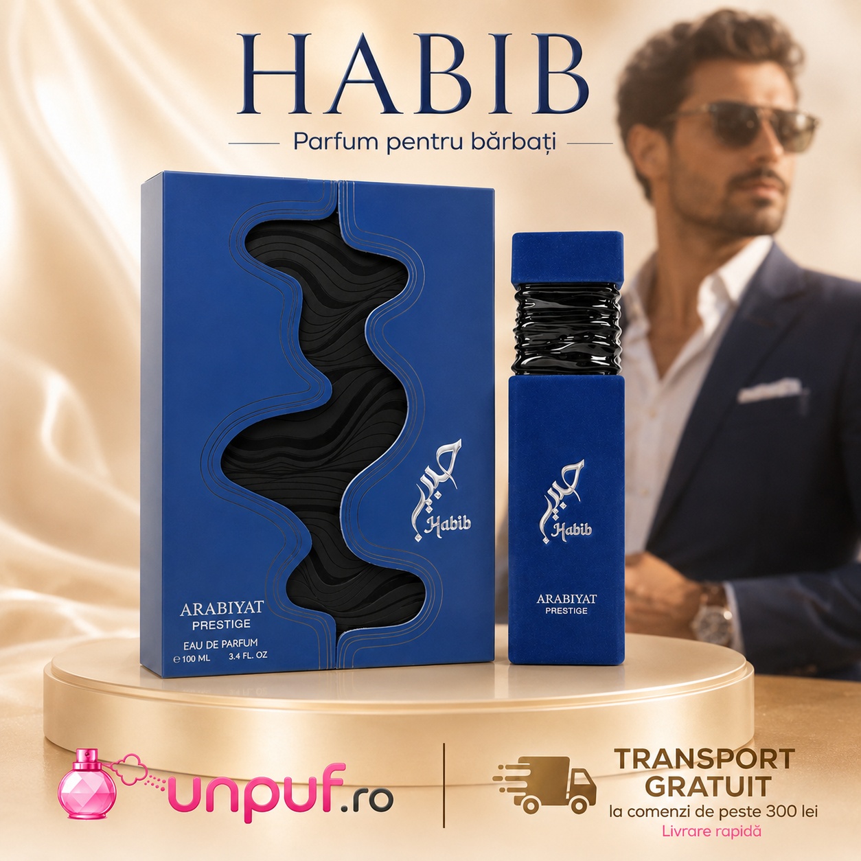Parfum Habib 100 ml cu transport gratuit la comenzi eligibile și livrare rapidă UnPuf.ro