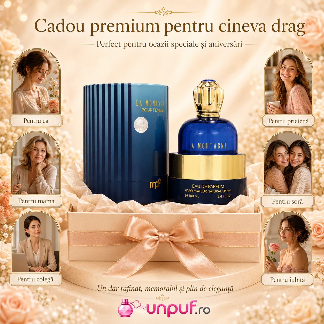My Perfumes La Montagne cadou premium pentru ea, mamă, soră, prietenă, iubită sau colegă