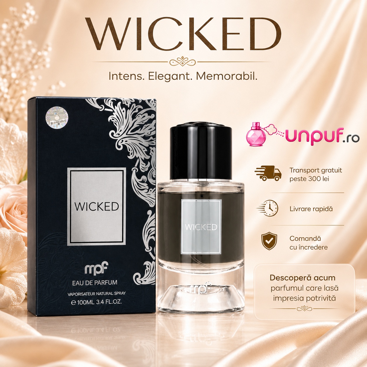 My Perfumes Wicked parfum premium disponibil pe unpuf.ro cu livrare rapidă și transport gratuit peste 300 lei
