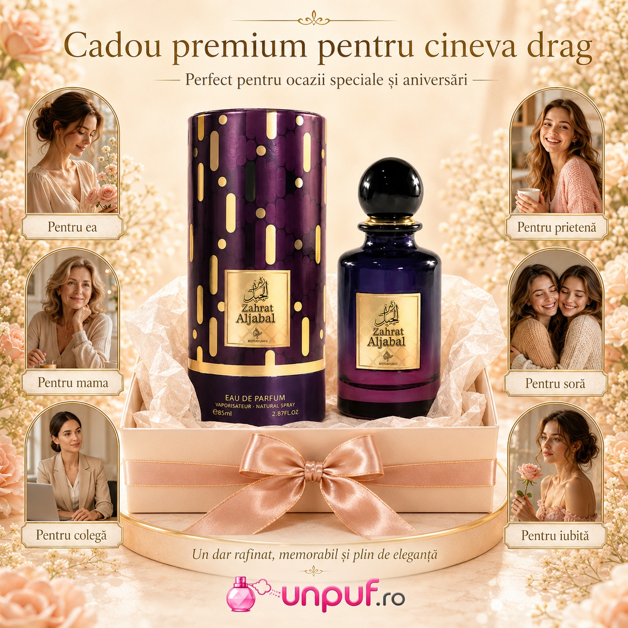 My Perfumes Zahrat Aljabal cadou premium pentru ea, mamă, soră, prietenă, iubită sau colegă