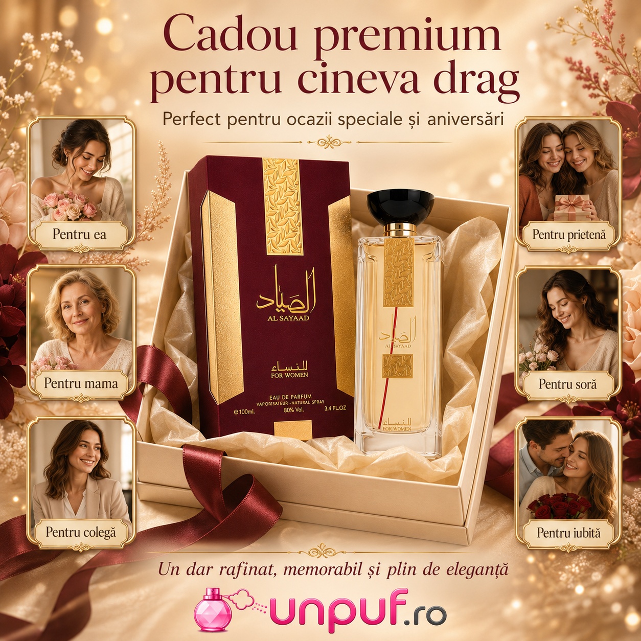 Al Sayaad Women Ard Al Zaafaran cadou premium pentru ea, mamă, prietenă, soră, colegă sau iubită