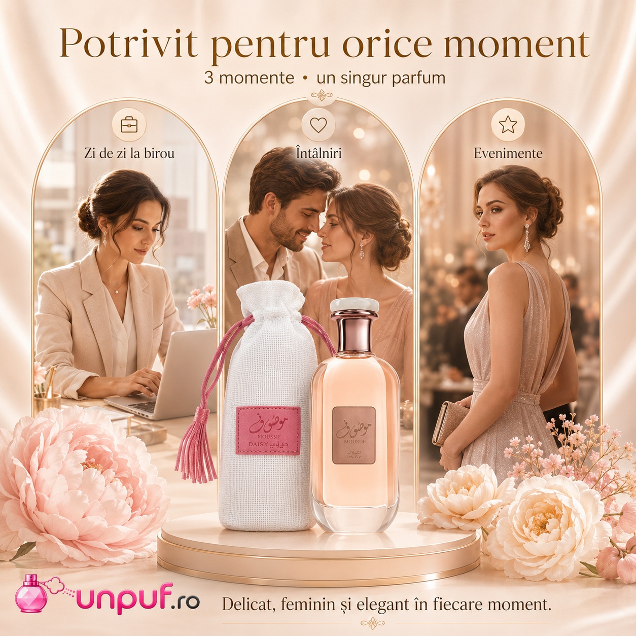 Parfum Mousuf Daisy Ard Al Zaafaran potrivit pentru zi de zi, birou, &icirc;nt&acirc;lniri și evenimente
